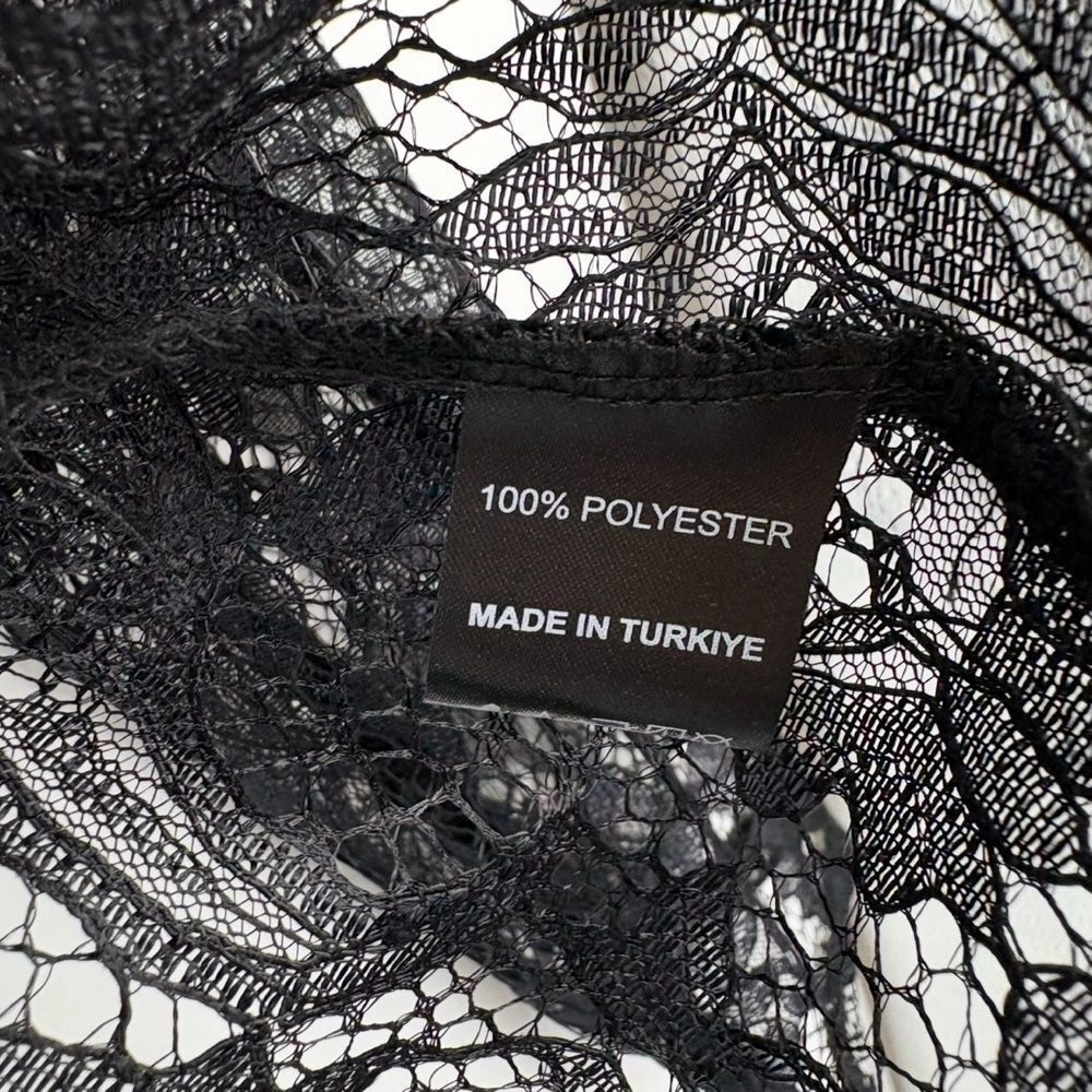 James Lakeland Sheer Lace Open Front  Blazer in Black Women’s Size M NWT - Picture 10 of 11